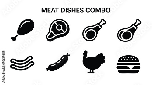 A Collection of Delicious Meat Dishes and Protein-Rich Food Items for Your Culinary Needs