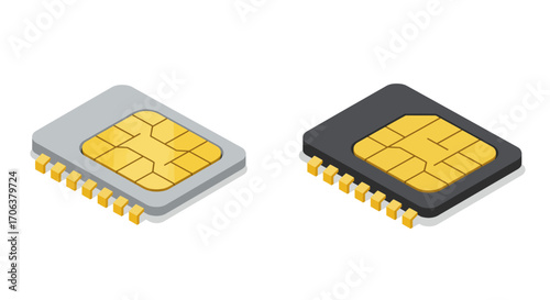 Isometric sim card design: dual chip technology for mobile communication