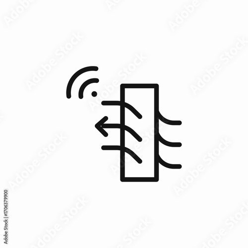 air purifier icon icon sign vector