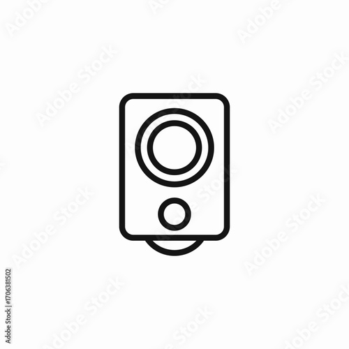 speaker audio device icon sign vector