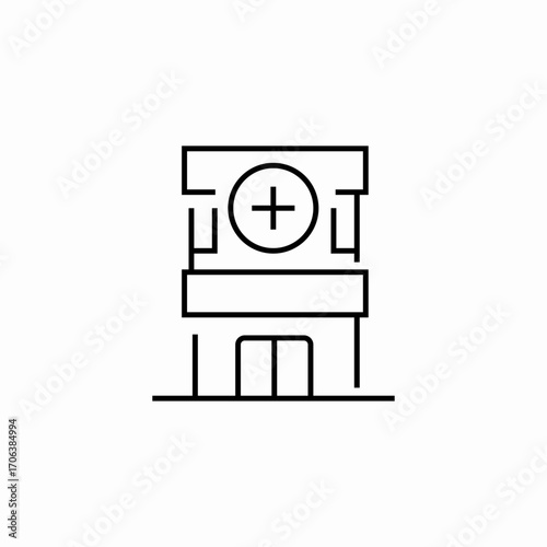 medical center icon icon sign vector