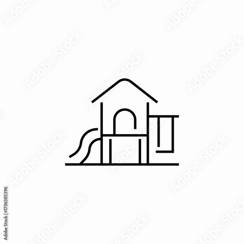 playground equipment icon icon sign vector