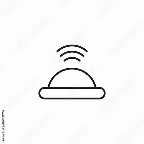 smart dome antenna icon sign vector