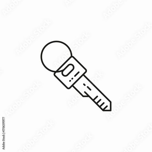 car or house key icon sign vector