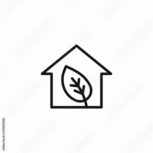 eco friendly house icon sign vector