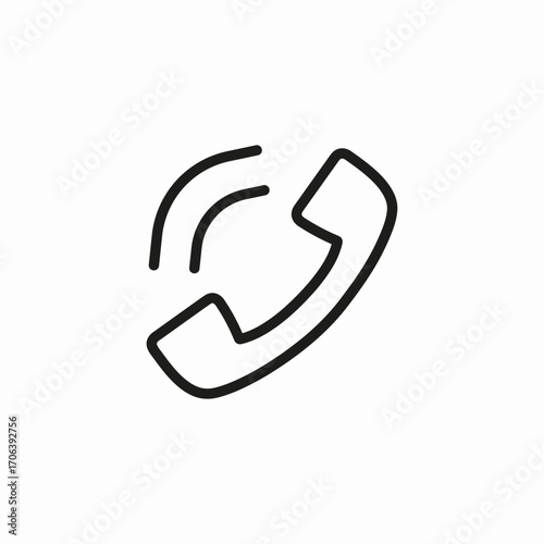 incoming phone call icon sign vector