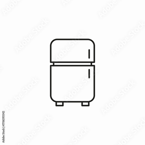 refrigerator freezer icon icon sign vector