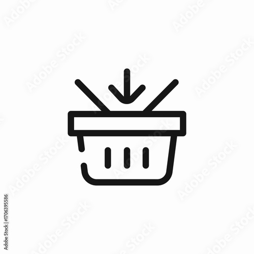 add to basket icon sign vector