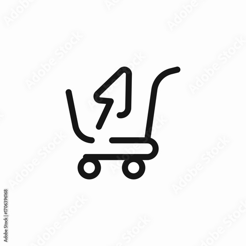 remove item cart icon sign vector