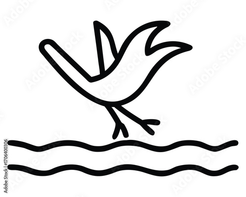A dove in flight carrying an olive branch, symbolizing peace and freedom