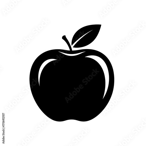 Vector art of single apple a classic fruit, perfect for a healthy snack, baking, or enjoying as a refreshing treat any time of day