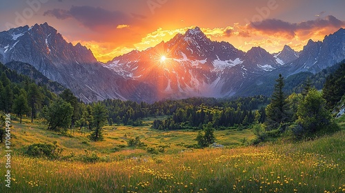 Majestic Mountain Sunrise