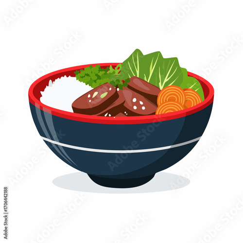 Bowl mit Rindfleisch