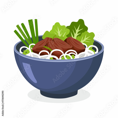 Bowl mit Rindfleisch