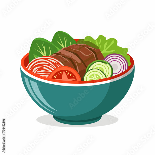 Bowl mit Rindfleisch