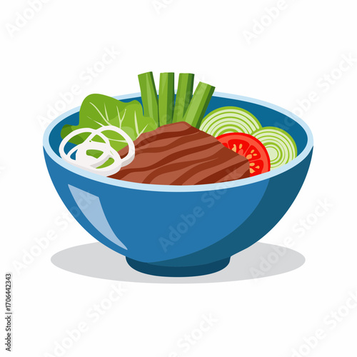Bowl mit Rindfleisch