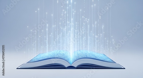 Open book knowledge light education learning wisdom study read inspiration bright light innovation idea