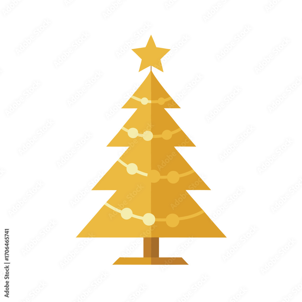 Obraz premium christmas tree vector illustration