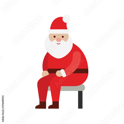 santa claus with a bag