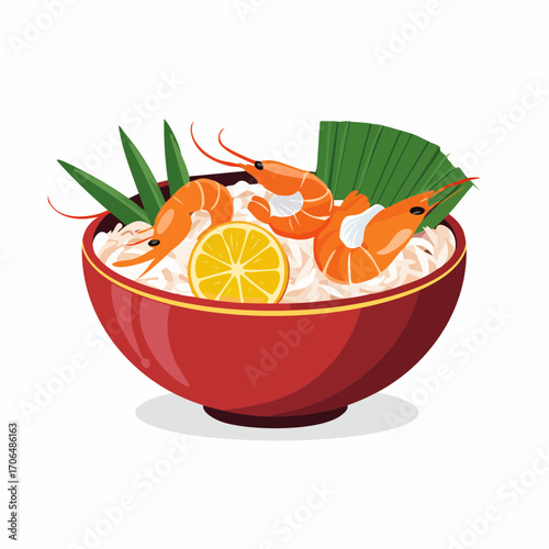 Bowl mit Garnelen