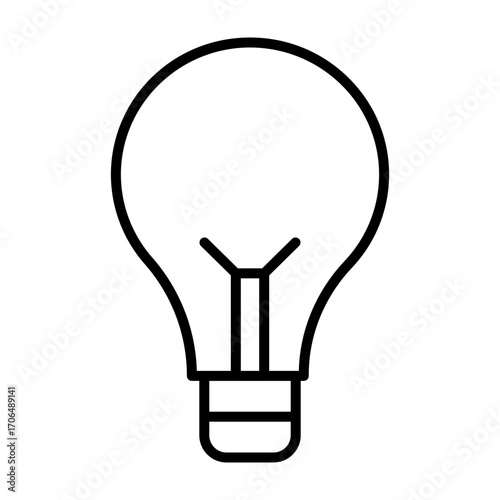 Light bulbvector line icon design