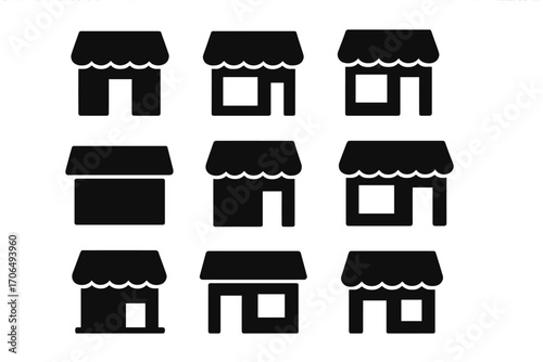 Markets and Shops: Icon Set