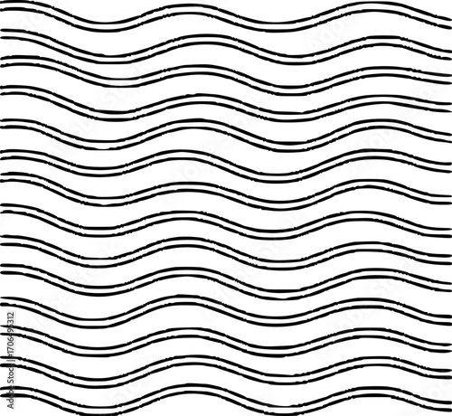 paghetti stretch across the entire screen. Vector pasta in doodle
