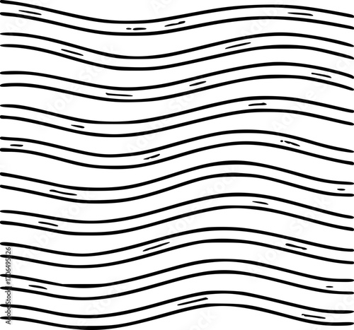 Vector long spaghetti stretching across the entire field