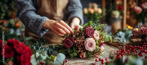 Flower arrangement workshop floral design class creating bouquets for wedding or special occasion event decor