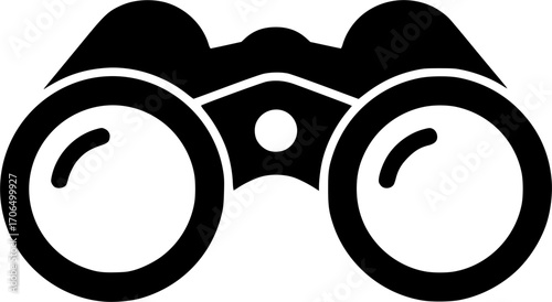 vector binocular icon vector illustration