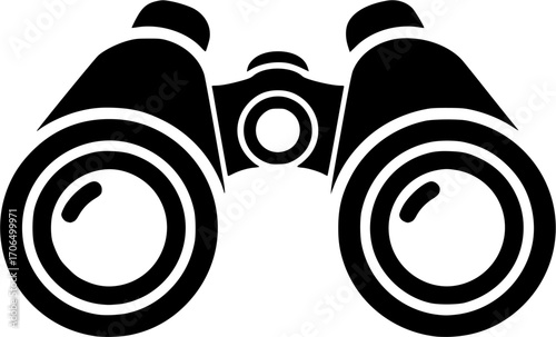 vector binocular icon vector illustration