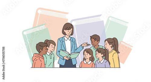 Educator Shares Book Insights With Students, Fostering Curiosity And Knowledge