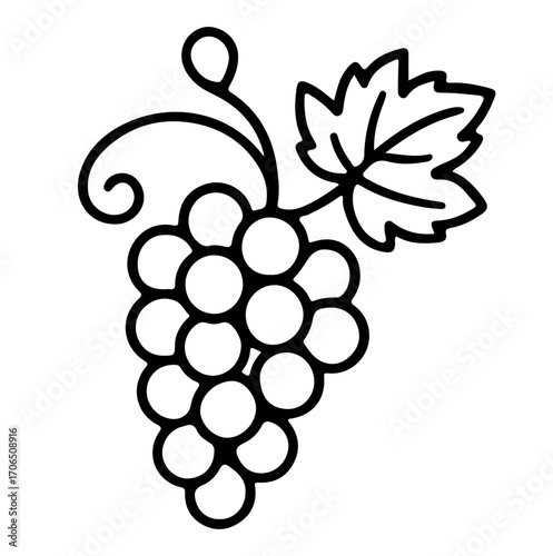 bunch of grapes illustration svg vector