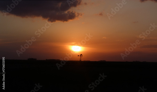 Beautiful sunsets in rural towns