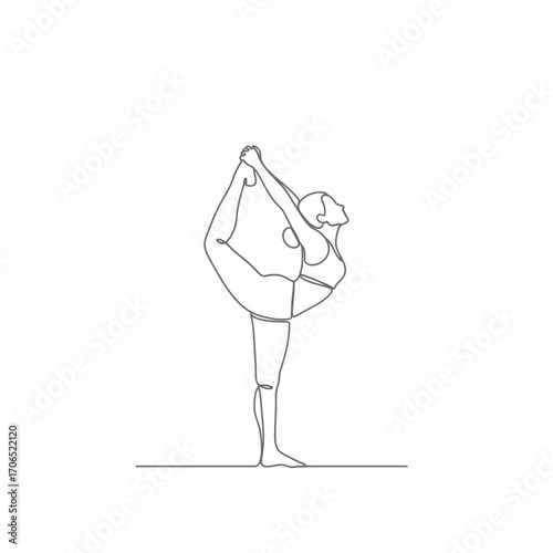 Yoga pose of a person demonstrating pigeon pose