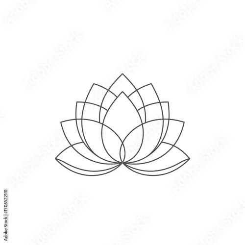 Sahasrara crown chakra lotus icon illustration