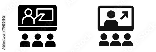 Interactive learning and presentation activities in a digital classroom setting for students engaged in online education