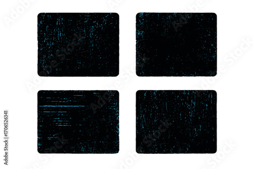 Textured black squares arranged in a grid pattern showcasing varied surface details and appearances