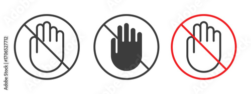 Stop sign style illustration. EPS 10 file