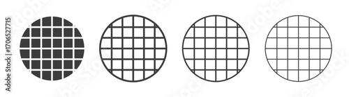 Stroopwafel cookies icon style illustration. EPS 10 file