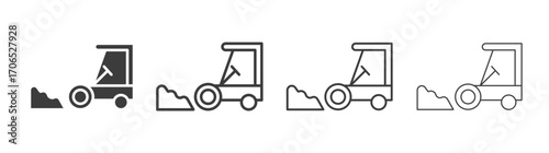 Road construction sign style illustration. EPS 10 file