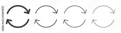 Life cycle icon style illustration. EPS 10 file