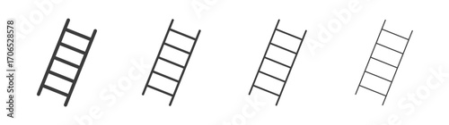 Ladder icon style illustration. EPS 10 file