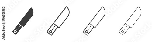knife icon style illustration. EPS 10 file