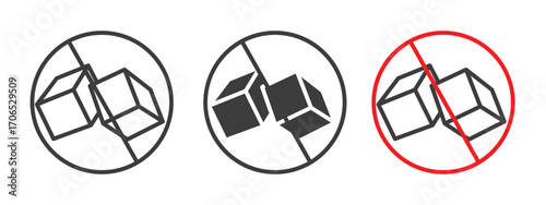 Sugar free icon style illustration. EPS 10 file