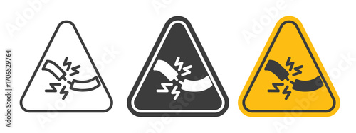 Short circuit icon style illustration. EPS 10 file