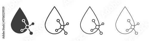 Retinol icon style illustration. EPS 10 file