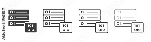Master data icon style illustration. EPS 10 file