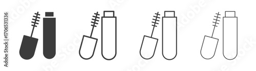 Mascara icon style illustration. EPS 10 file