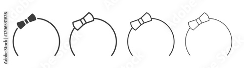 Hair tie icon style illustration. EPS 10 file